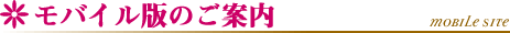 モバイル版のご案内